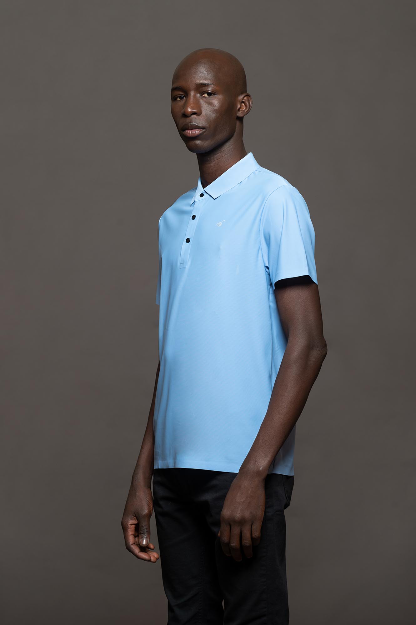 300CE - CHOMBA PELLICCIA CELESTE